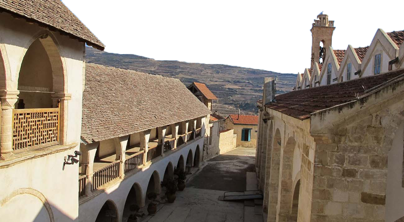 The Monastery of the Holy Cross in Omodos